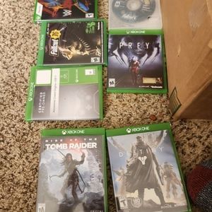 9 video games with Xbox one s white